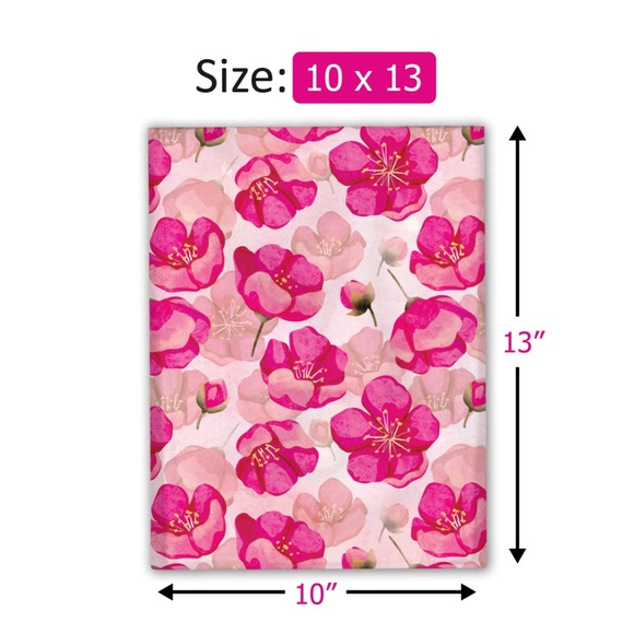 🌸20 Pink Poppy Poly Mailers 10 x 13 inch - Picture 4 of 5
